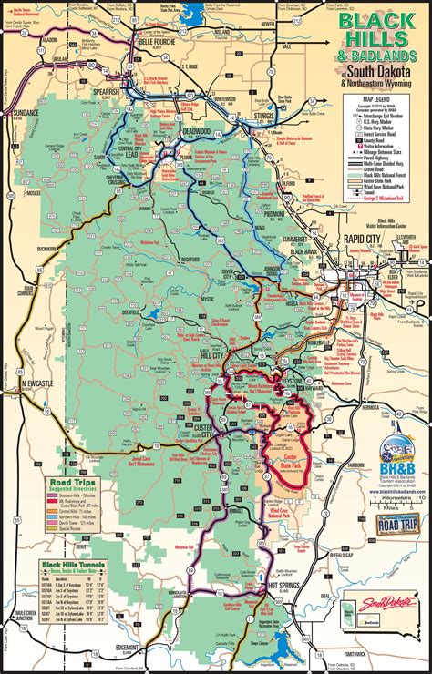 Maps | Black Hills & Badlands - South Dakota | Black hills south dakota ...