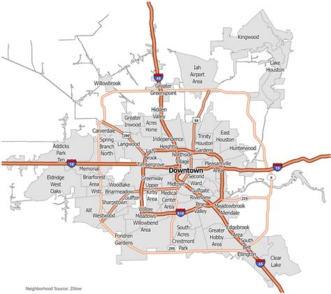 Houston Neighborhood Map - GIS Geography
