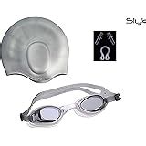 Buy Aurion SK-B Swimming Kit with Ear Protection Cap, Youth (Black ...