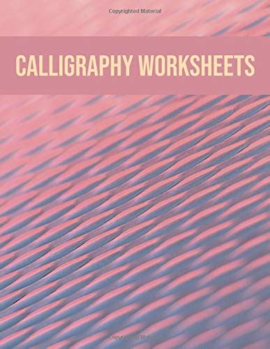 Buy Calligraphy worksheets: Blank practice sheets book with slanted ...