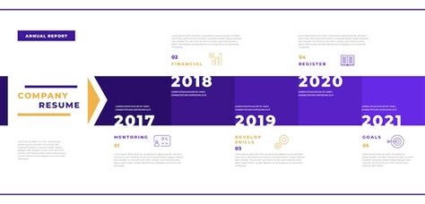 Flat design timeline infographic | Free Vector