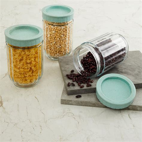 Buy Palestine Set of 3 Glass Storage Jars - 1L from Home Centre at just ...