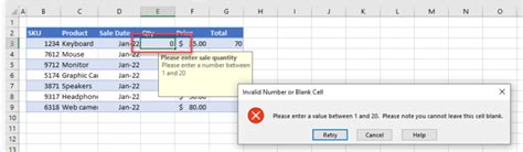 MS Excel Data Validation for Blanks Not Working 的图像结果
