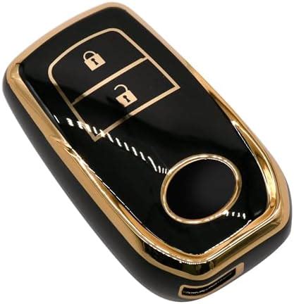 KMH TPU Gold Car Smart Key Cover Compatible for Toyota, Innova Crysta ...