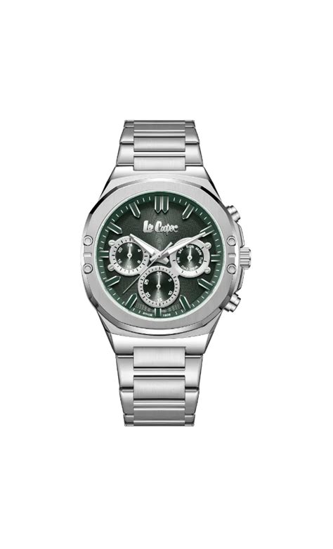 Lee Cooper Dark Green Men's Metal Multi Function Watch LC07991.370 - 43 ...