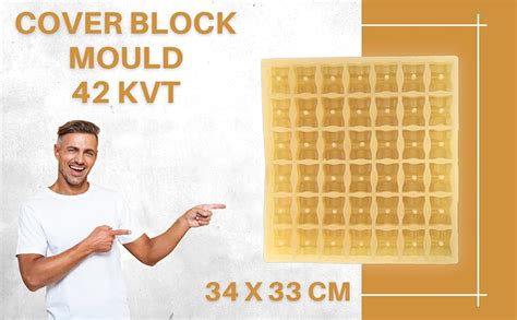 Reyal Cover Block Mould 42 Cavity(20mm/25mm/40mm/50mm) With Hole for ...