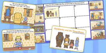 Goldilocks Story and Story Sequencing Flipchart - goldilocks
