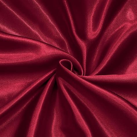 Filloxy Plain Silky Shine Satin Fabric Material for Fashion Design ...