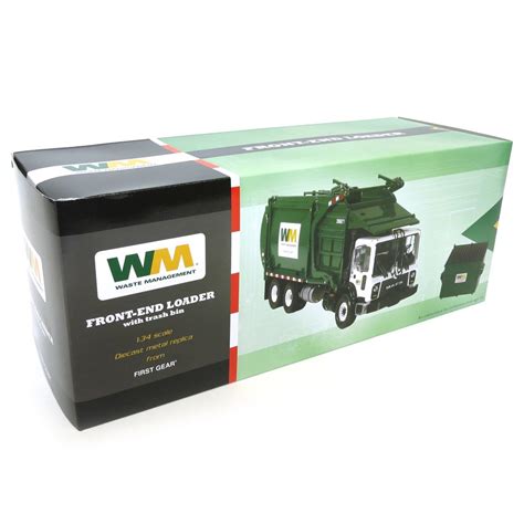Buy 134th Mack Front End loader Waste Management Refuse Truck with Bin ...