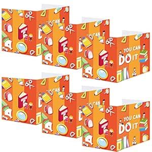 6 Pcs Privacy Boards Classroom Privacy Screen in Bright Colored Desk ...