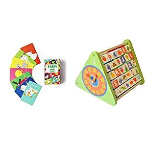 Buy Shumee Wooden Activity Triangle and Farm Snap Cards Combo ...