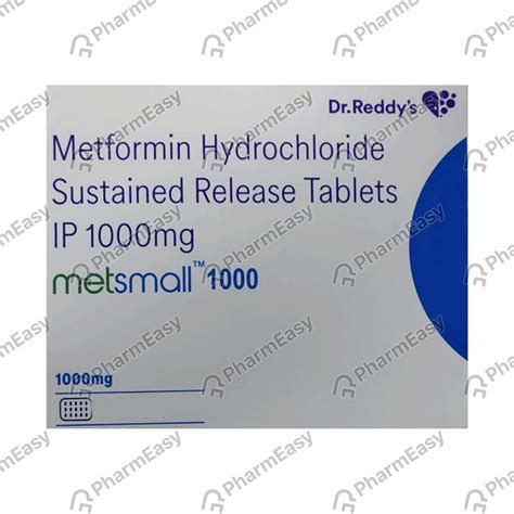 Metsmall 1000 MG Tablet (15): Uses, Side Effects, Price & Dosage ...