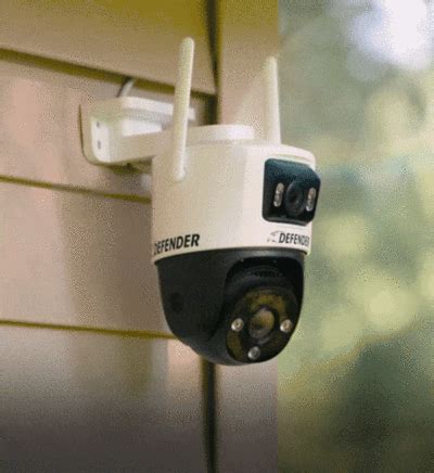 Defender AI POWERED Guard Pro 3K PLUS Dual Lens PTZ Wi-Fi 6 Plug-in ...