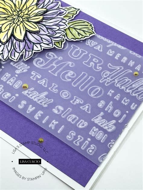 Image result for Using Patterned Vellum Card Making