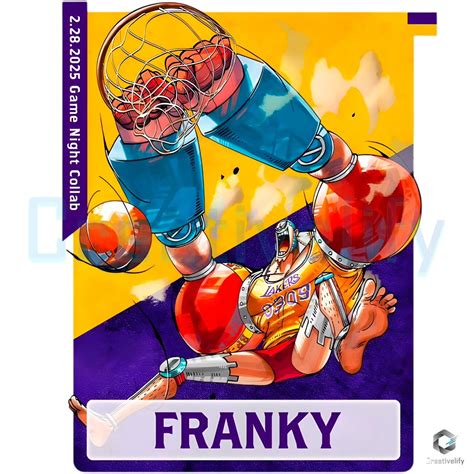 Franky One Piece X Los Angeles Lakers PNG - CreativeLify