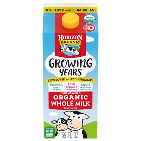 Horizon Organic Growing Years Organic Whole Milk, 59 fl oz Carton ...