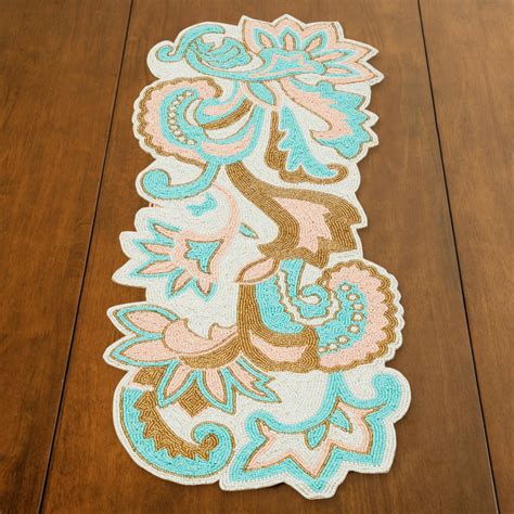 Buy Heritage Floral Runner - Glass - Table Runner - 33 cm x 90 cm ...