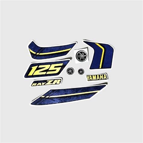 Stckr Set Ray ZR 125 V3 Dark Matte Blue | For Yamaha | Buy NV Spares ...