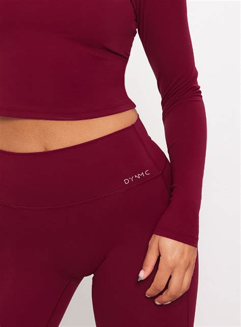 Giselle High Waist Flare Yoga Pants Maroon – DYNMC