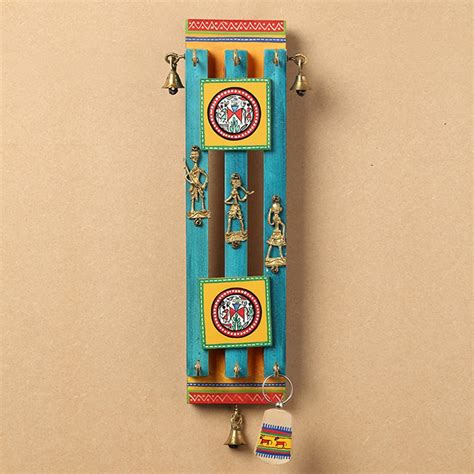 ExclusiveLane Handpainted Warli & Dhokra Art Home Decorative Wooden ...