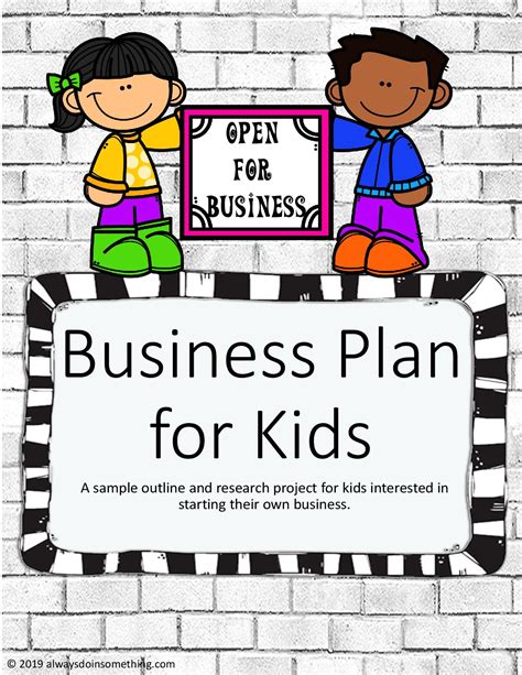 Business Plan Template for Kids 的图像结果
