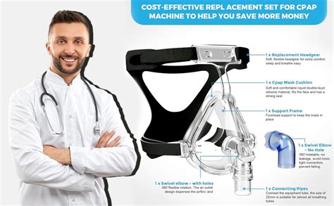 ALEXERA Healthcare Vented Bronchoscopy Mask with Head Gear, Anti-Fog ...