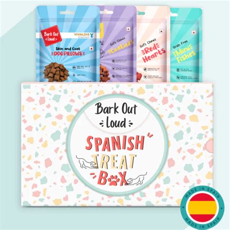 Bark Out Loud by Vivaldis Prefect Gifting Spanish Treat Box for Dogs ...