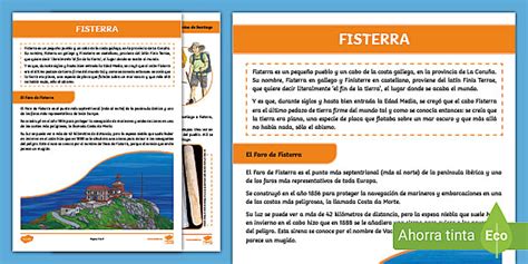 Hoja informativa: Fisterra (teacher made) - Twinkl