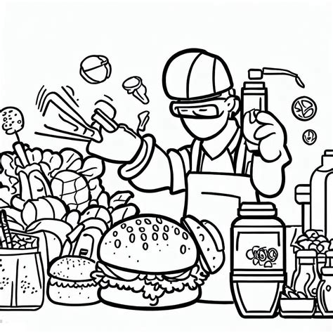 Food Safety Printable coloring page - Download, Print or Color Online ...