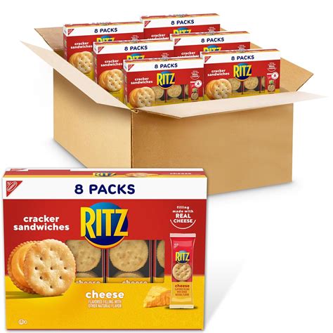 (Useb by 11-Sep-2024)RITZ Cheese Sandwich Crackers, 8 Count (Pack of 6 ...
