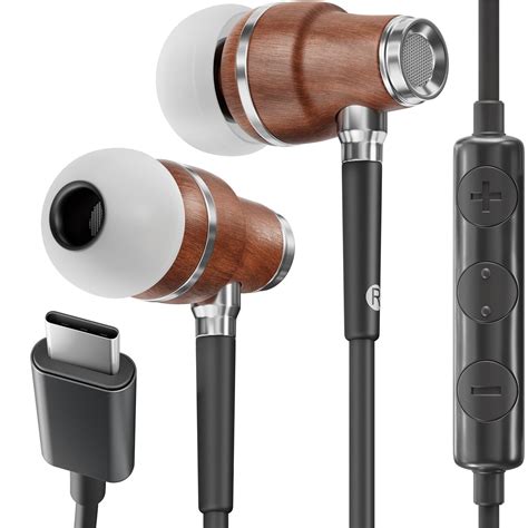 Symphonized NRG Type C USB-C In Ear Headphones with Microphone - Brown ...