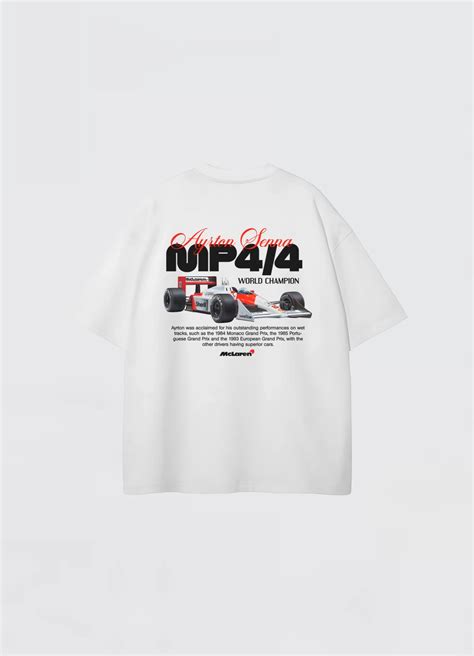 Maclaren Mp4/4 Oversized T-shirt White – Strells