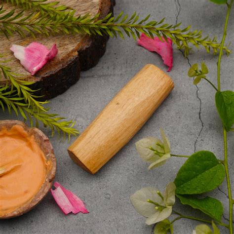 Chandan Stick and Stone | Pure Sandalwood Stick, 6" Rubbing Stone ...