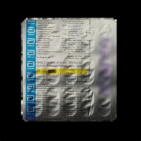 SURBEX GOLD CAPSULE 15'S Price, Uses, Side Effects & Substitutes | Medkart