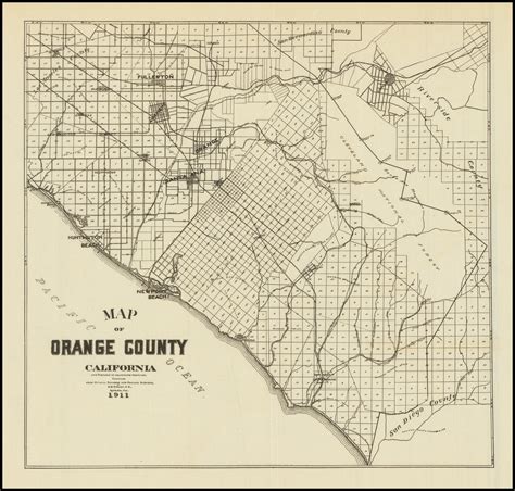 Orange County Map California Map