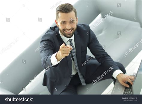 Business Man Pointing at Computer 的图像结果