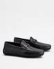 Buy Tod's City Gommino Leather Driving Shoes | Black Color Men | AJIO LUXE