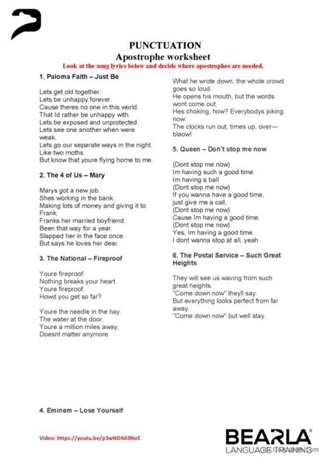 Punctuation Song for Kids 的图像结果