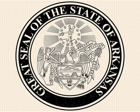 The Great Seal of Arkansas SVG Bundle, Great Seal of Arkansas Emblem ...