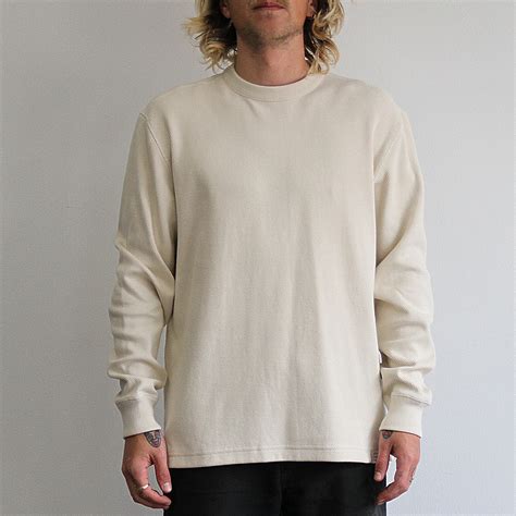 Waffle Knit Thermal Crewneck – Premier