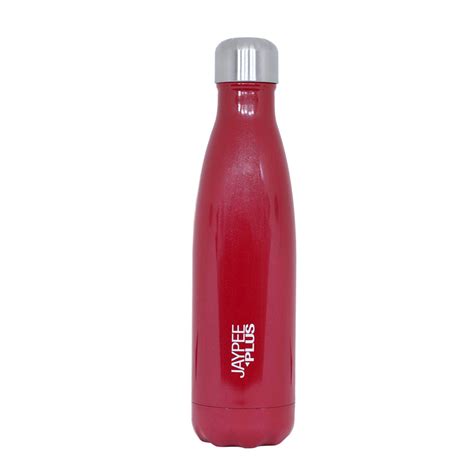 Jaypee Plus Alpha 500 Stainless Steel Water Bottle, 500 ml, Cherry