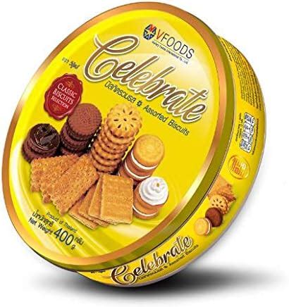 VFOODS Celebrate Assorted Biscuits & Cookies Tin Box, 400 g : Amazon.in ...