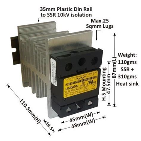 901 PHT 44 90 420 CU2 Unison SCR Input 4-20mA Output 440VAC 90amp ...