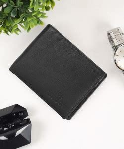 WROGN Men Casual Black Genuine Leather Wallet Black - Price in India ...