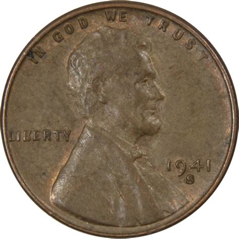 1941 S Lincoln Wheat Cent Collectible Coin G-F (PLEASE READ DESCRIPTION ...