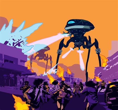 Alien Tripod Attack Scenes 的图像结果