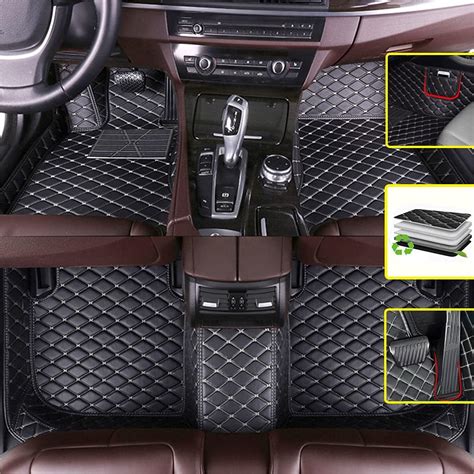 Leather Car Floor Mats For Toyota Sienna 2019 2018 2004