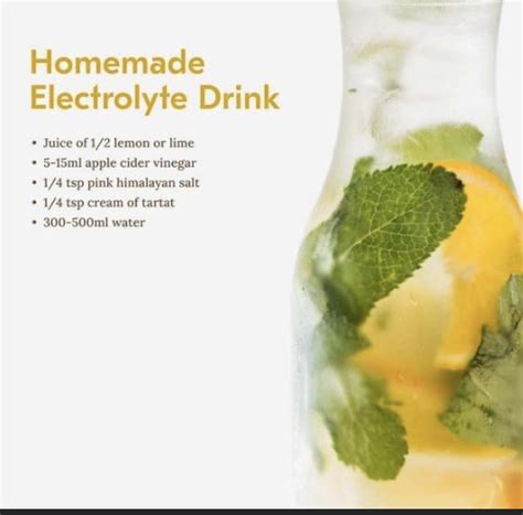 Refreshing Homemade Electrolyte Drink
