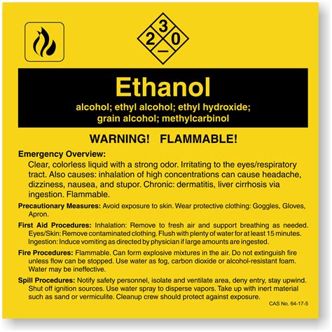Ethyl Alcohol Msds