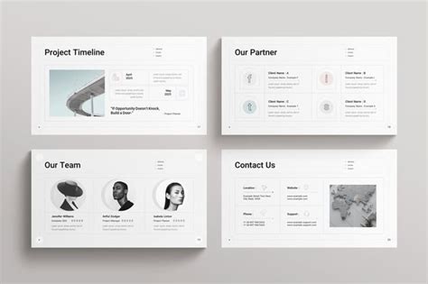 Minimalist Project Proposal PowerPoint - Design Template Place